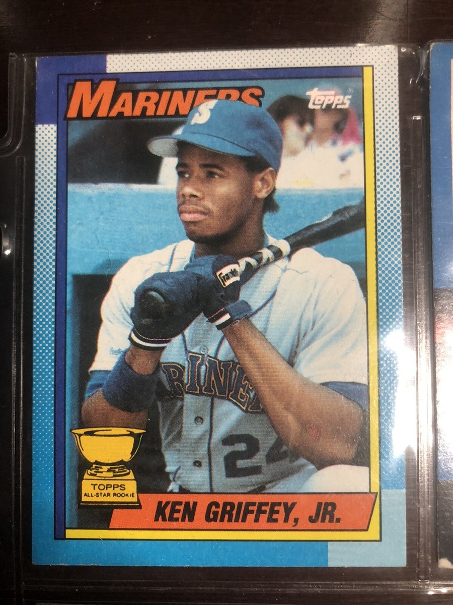 S.マクガフ 1／5シリアル toppsカード 1990 Topps ERROR CARD (Bloody Scar) PSA 8 NM-MT Ken Griffey