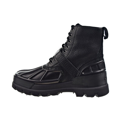 Polo Ralph Lauren Oslo High Men's Boots Oiled Leather Black