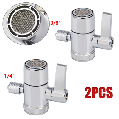 2 1/4  3/8  Adapter Diverter Valve for Kitchen Bathroom Sink Faucet Water Filter