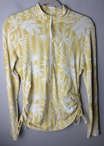 Carve Designs Womens Yellow Cruz Rashguard Long Sleeve Swim Top Size ...