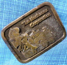 Mechanex Corp Promo Belt Buckle Mechanex Mounties Want You Vtg 70s Adezy .MMR882