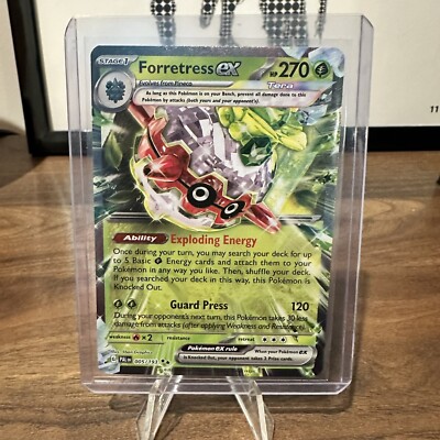 forretress ex pokemon card price (6/115) (Stamped) [EX: Unseen Forces] Evolves from null Ability Explosive Energy Once during your turn Forretress ex 212/091 Sv: Paldean