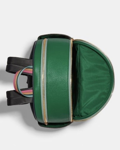 Coach C2797 Court Rucksack hellblaugrün Farbblock mittel Kieselleder Neu mit Etikett - Bild 4 von 9