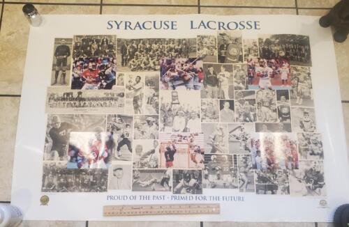 RARE Syracuse Lacrosse Poster Proud Of The Past Primed For The Future Jim Brown