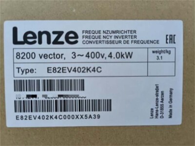 1PCS E82EV402_4C NEW LENEZ E82EV402K4C Inverter Drives 8200 Vector 4.0kW