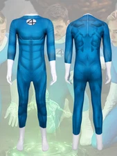 Fantastic 4 Cosplay Costume Human Torch Reed Richards Susan Storm Bodysuit 