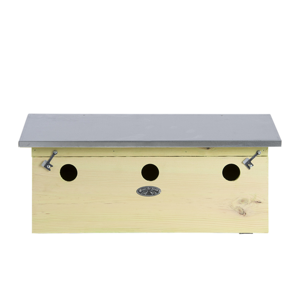 Sparrow Hotel Terrace House Bird Nesting Box Zinc Roof FSC Certified Wood 47cm