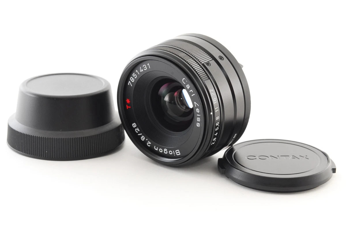 [Mint] CONTAX G Carl Zeiss Biogon 28mm F2.8 Black From Japan #F1144010