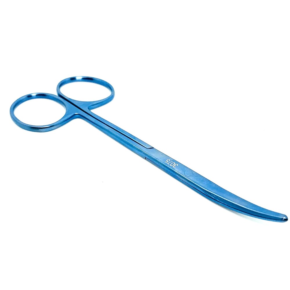 Titanium eye scissor scissors ophthalmic scissor blunt tip curved scissor