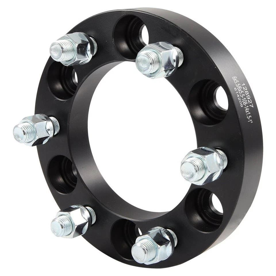 2Pcs 1" or 25mm 6x5.5 Wheel Spacers 14x1.5 For Chevrolet Suburban 1500 2000-2014 - Imagem 4 de 4