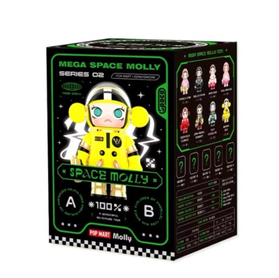 Popmart Original Mega Space Molly 100% Series2 OVP mit QR CODE Blindbox Limited