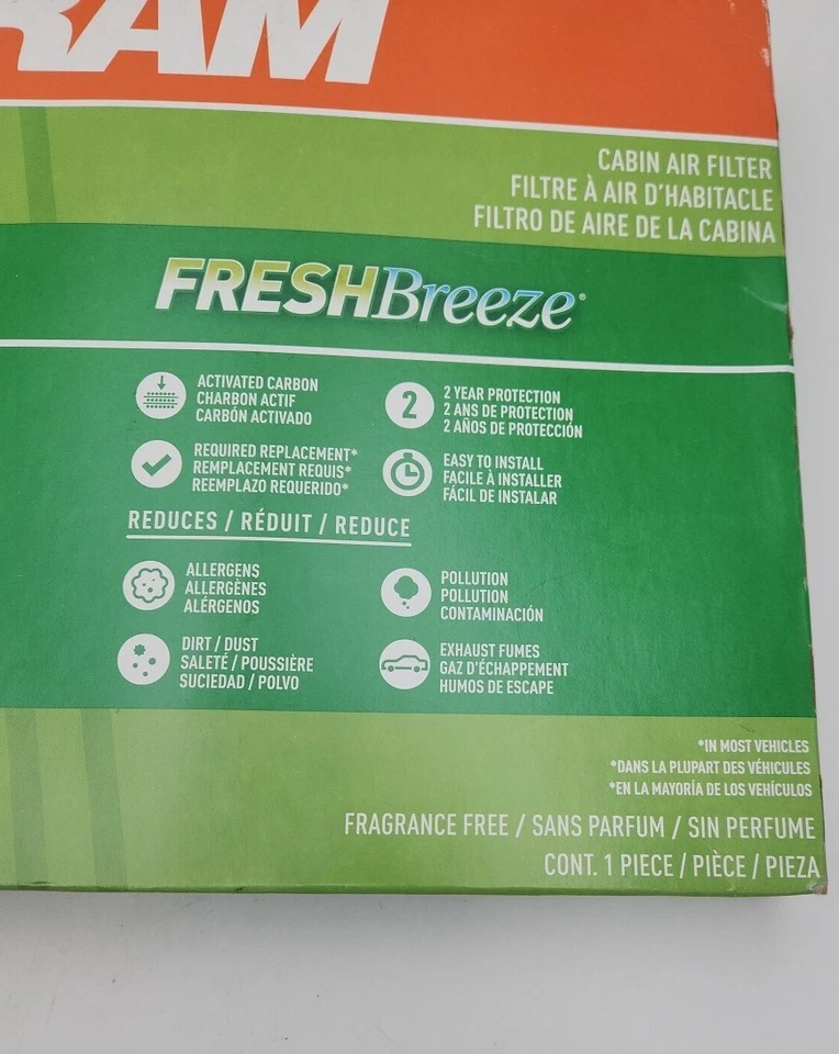 Filtro de aire CF12161 para vehículos seleccionados Kia FRAM cabina Fresh Breeze paquete de 2 Foto 3 de 4
