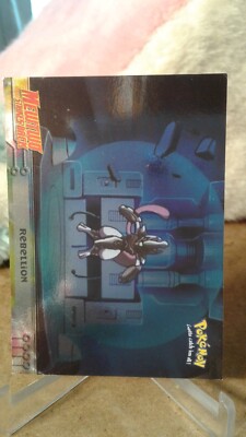 Rebellion #8 Embossed Holo Black Logo Topps Mewtwo Strikes Back Pokemon Card