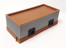 Outland Models Train Railway Layout Warehouse / Freight Station Silver N Scale