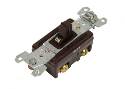 Arrow Hart 1891 AH1891 Single Pole AC Switch Toggle 120-277VAC Brown 15A NEW