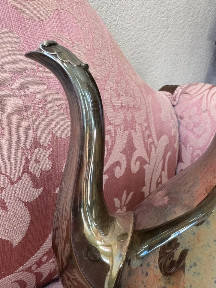 Посеребренный кофейник Georgina Castle (1402) International Silver Co. винтажный - Изображение 3 из 4