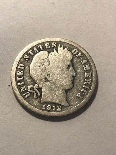 1912 Barber Dime Good+ #19731