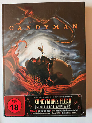 CANDYMAN  LIMITIERTE AUFLAGE - DVD + BLU-RAY - MEDIABOOK - NEU; OVP; FSK18