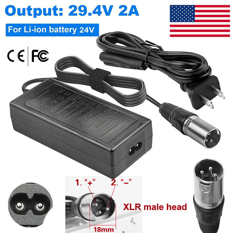 FOR PRIDE GO-GO ELITE TRAVELLER MOBILITY SCOOTER B-Y CHARGER 29.4V 2A 60W US