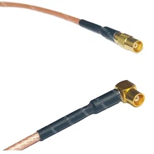 RG316 MCX FEMALE to MCX FEMALE ANGLE RF Cable Rapid-SHIP LOT