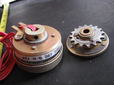 nos ELECTROID CLUTCH BRAKE ASSEMBLY 12VDC 1/4" Hollow Bore SBEC 19C44 MAGNETIC