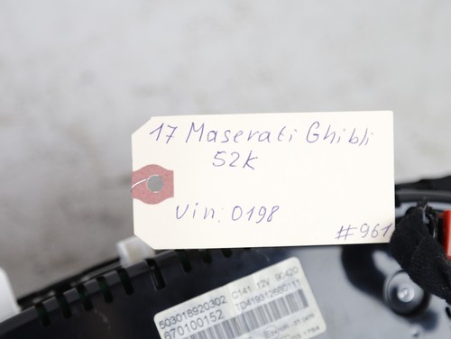 🚗 17-20 Maserati Ghibli S Q4 Speedometer Odometer Instrument Cluster Gauge 52k - Picture 9 of 9