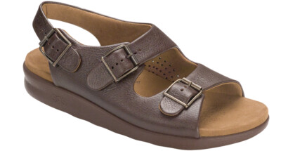 SAS Bravo Sandal Brown Leather 12 Narrow Men's Shoes Brand New In Box Save