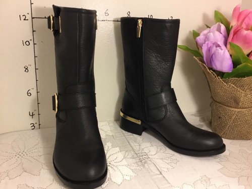 Leather Wantilla Harness Mid-Calf Boots 