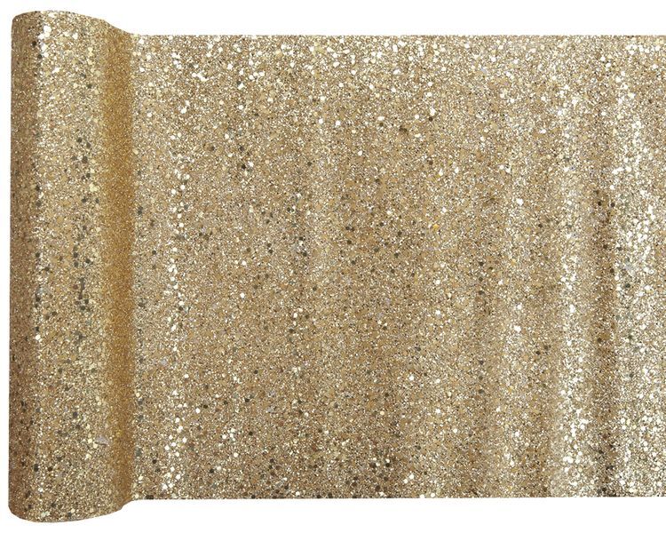 Glitzer-Disco-Tischläufer – Silber, 30,5 X 274 Cm, Mit Pailletten – Für Partys, Hochzeiten & Retro-Abende