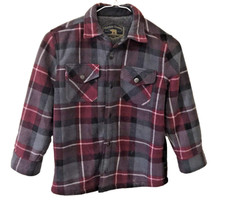 Freedom Foundry Shirt Youth Size XS Red Plaid Flannel Sherpa Fleece Lined Snap