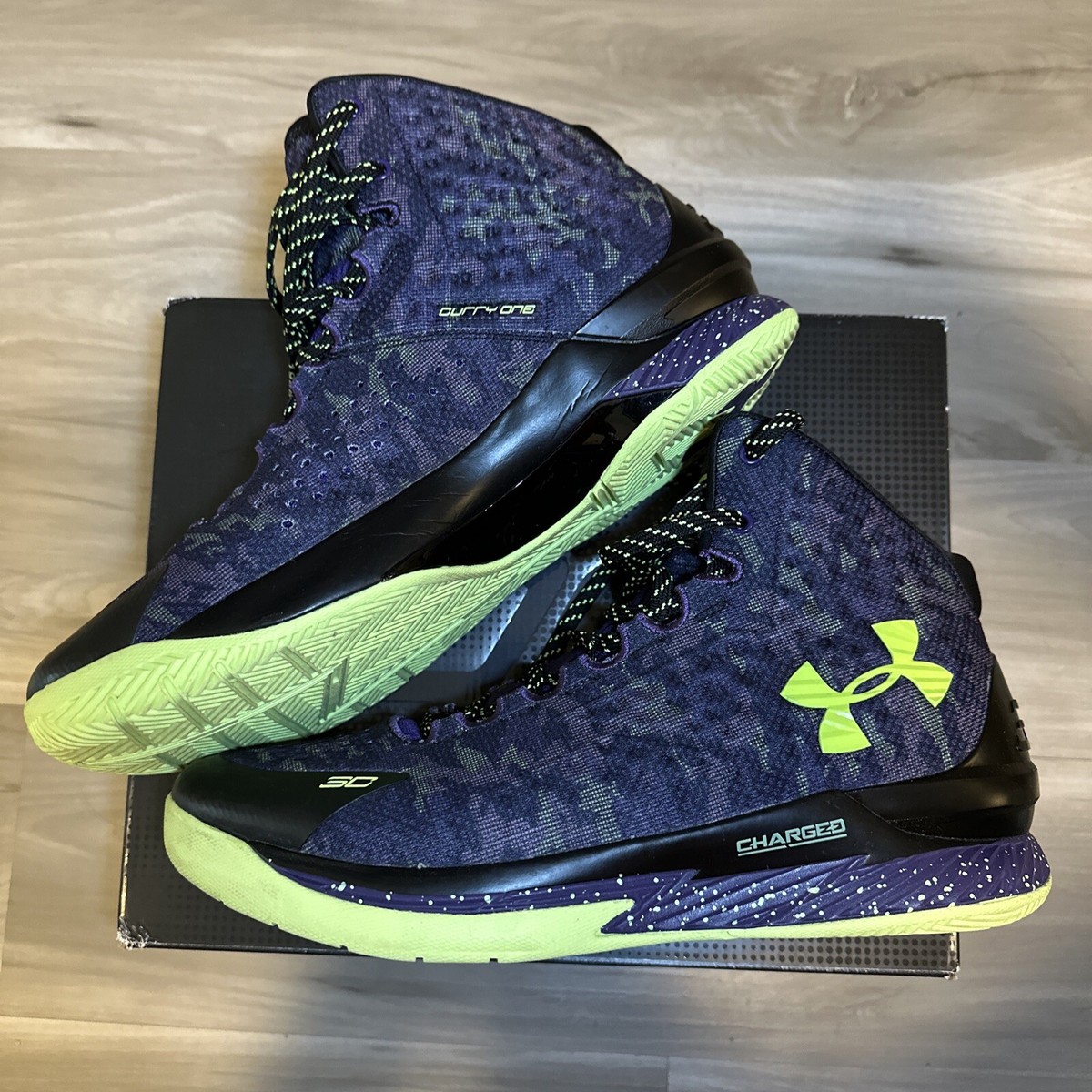 Under Armour Curry 1 Retro Dark Matter 3026049-001 Size 10.5 | eBay