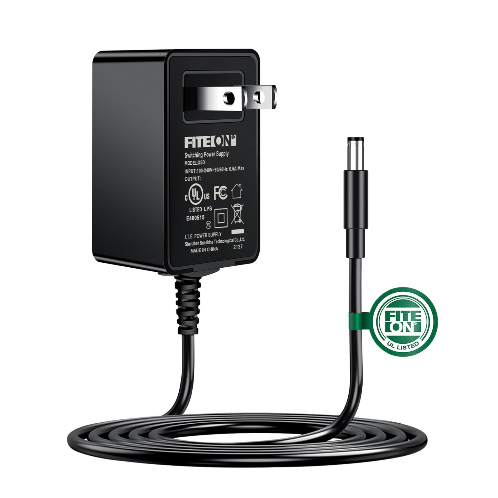 UL 5ft AC Adapter for RCA RTS7010B 37 Home Theater Sound Bar Speaker