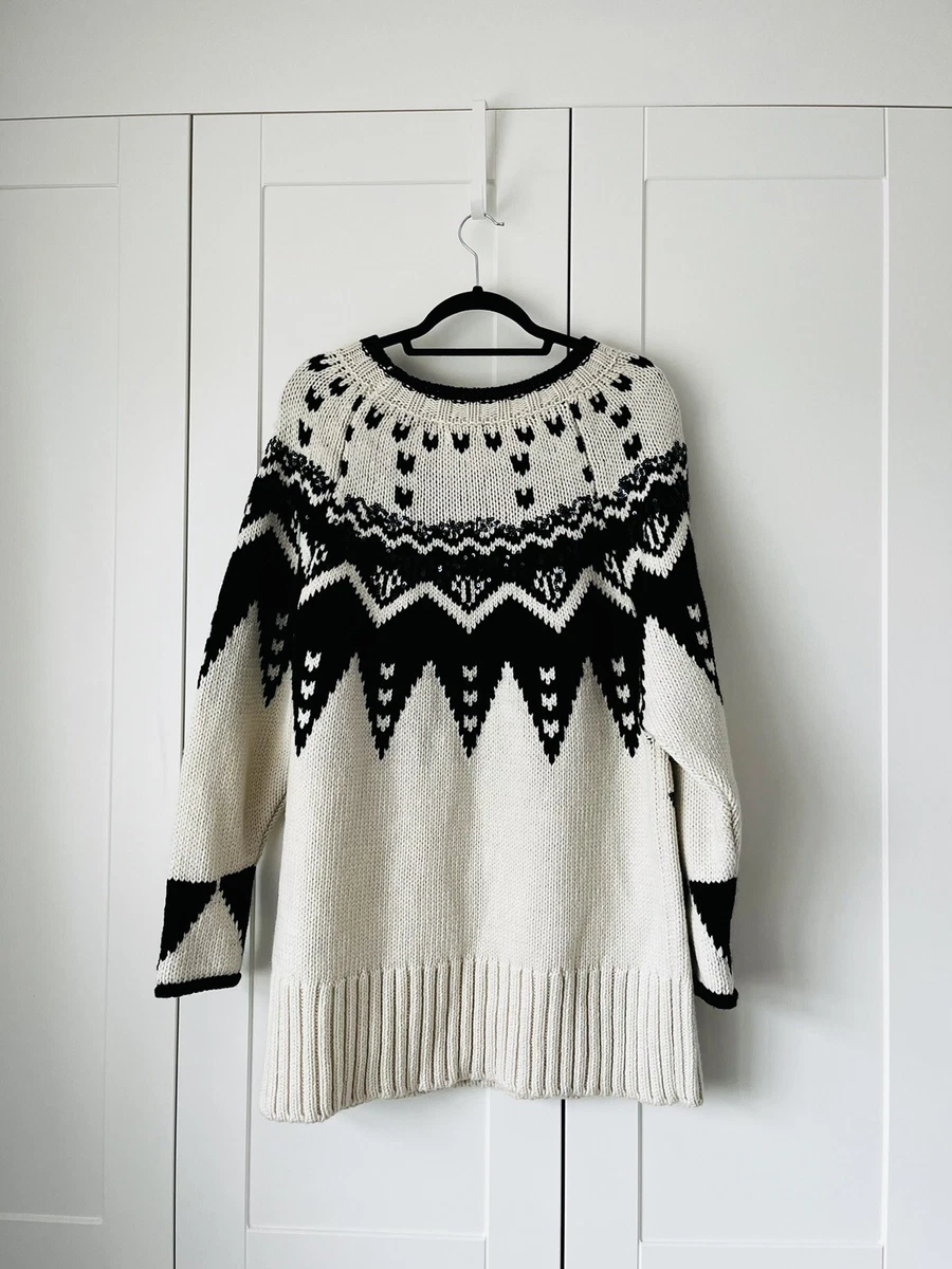 Zara white hotsell sequin jumper