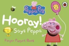 Peppa Pig: Hooray! Says Peppa Finger Puppet Book - Board book - GOOD
