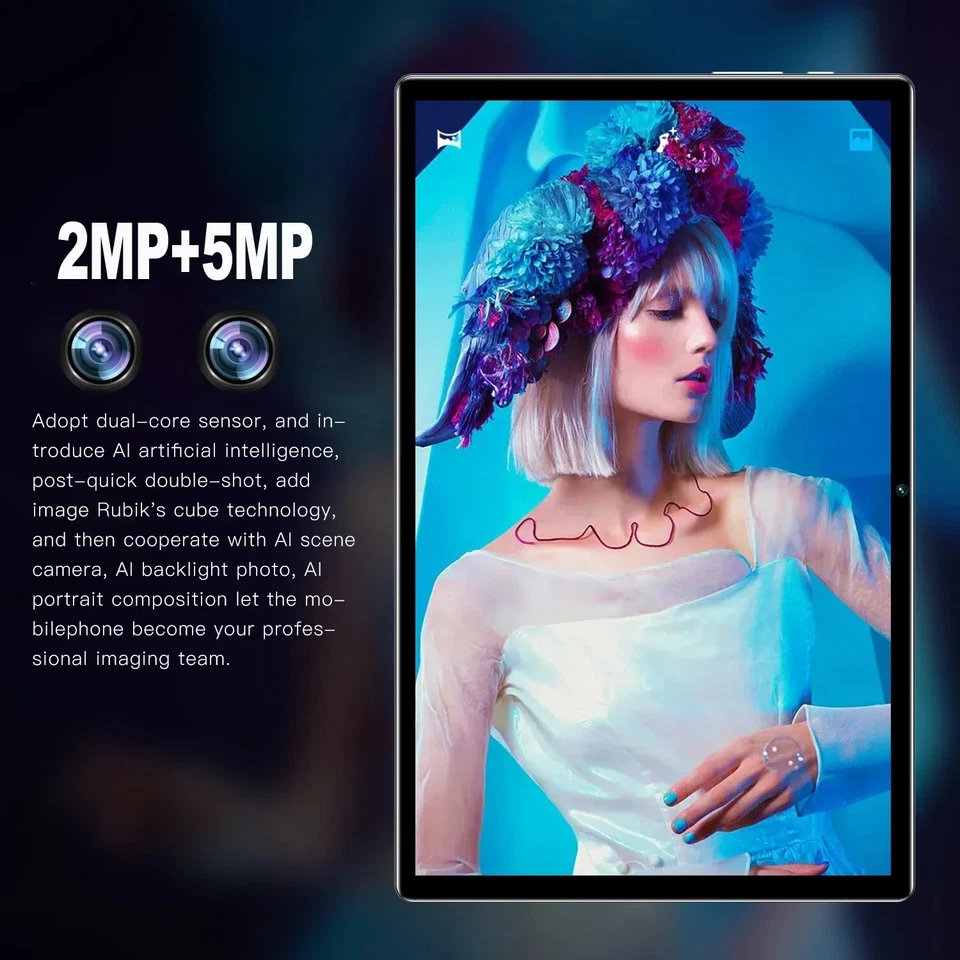 BDF Android 10.1 Inch Tablet Pc Google Play Octa Core Dual Cameras Dual SIM 3G - Image 3 of 4