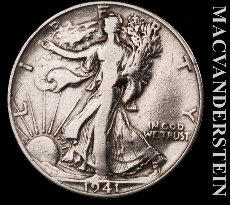 1941-D Walking Liberty Half- Silver- Scarce Better Date- No Reserve #L6939