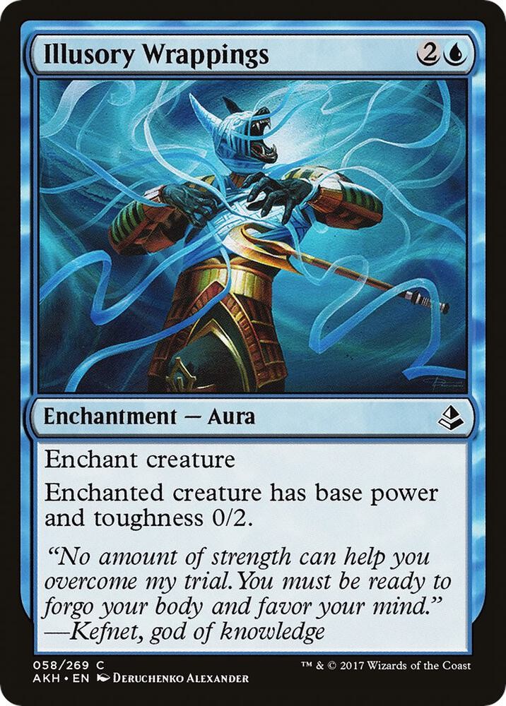 Illusory Wrappings 58 Common Amonkhet Magic: The Gathering Lightly Played