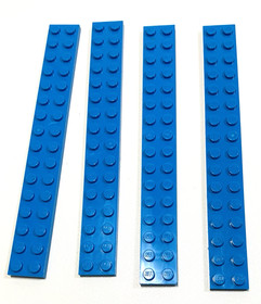 Lego Blue Plate 600pc Lot 2x16 2x14 2x8 2x6 2x4 2x3 2x2 1x12 1x10 1x8 1x6 1x4 +