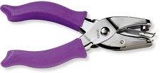 1/8 Inch Circle Hand Hole Punch for Paper Crafts Scrapbooking Purple Grip