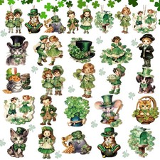 40 Pcs Vintage St. Patrick's Day Ornaments for Tree St Patricks Day Decorations