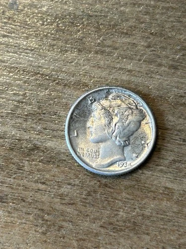 1934 Mercury Dime AU