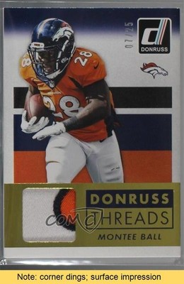 2015 Panini Donruss Threads Prime 7/25 Montee Ball #DT-MBA READ 7v7