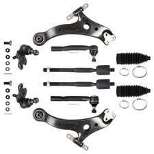 10pcs Suspension Control Arm Ball Joint Tie Rod End Boot 2004-2006 For Lexus Es3