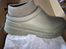 UGG Tasman X Burnt Olive Slip-On Clog Rain Boots Womens Size 8 -NIB-