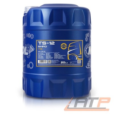 MANNOL 20 L TS-12 10W-30 MOTORÖL FÜR API CI-4 CH-4 SL ACEA E7 JASO DH-1
