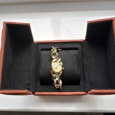 Missoni Womens Gold-Tone Quartz Analogue Watch Multicolour Strap, Box