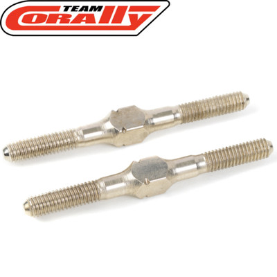 Team Corally C-00180-129 Steel Turnbuckle M3 35mm (2) Kagama Shiroi Asuga
