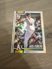 Jack Perkins 2026 Topps Series 1 Rainbow Foil Rookie #206 Oakland Athletics