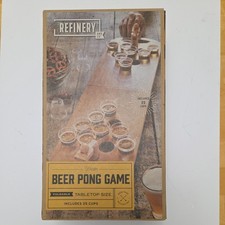 Wooden Beer Pong Game Foldable Tabletop Wood New In Box Refinery And Co