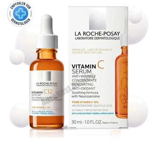 La Roche Posay Pure Vitamin C12 Serum 30ml Hyaluronic & Salicylic Acid EXP 2028